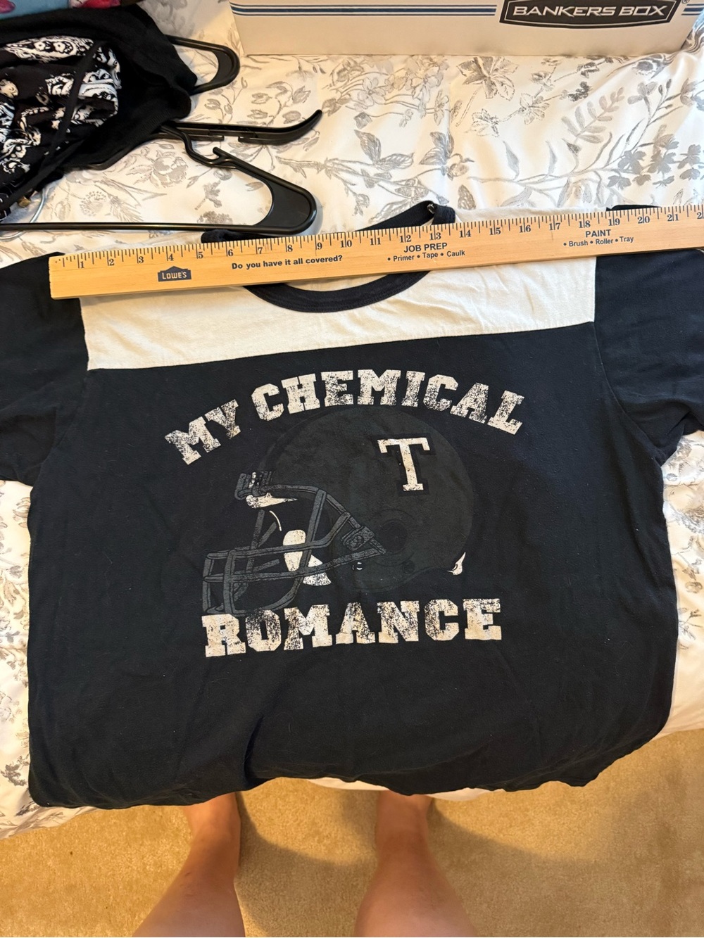 MCR Teenagers Black and White Ringer Tee Large, rare-vintage My Chemical Romance - Picture 7 of 8